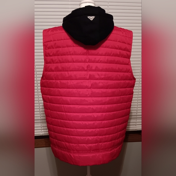 ECKO UNLTD Puffer Vest Mens Size XL Red/Black Hooded Full Zip Spell Out - Picture 7 of 16